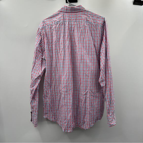 Vineyard Vines‎ White, Pink, & Blue Plaid Button Down Tucker Shirt Size L - Picture 4 of 10